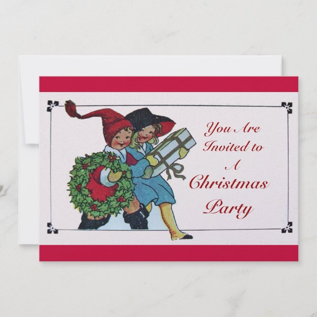 Convite CRIANÇAS COM NATAL OFERECEM ÓRGÃOS brancos (Frente)