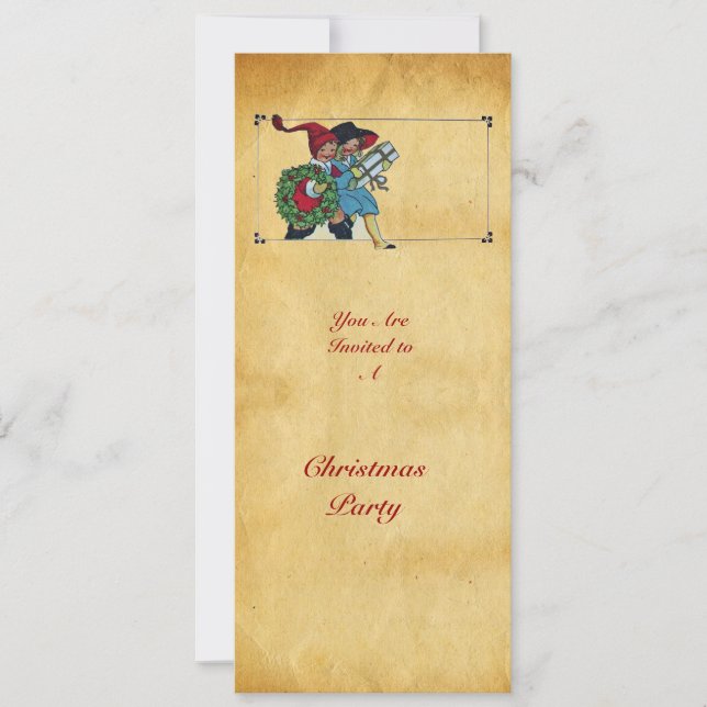 CONVITE CRIANÇAS COM PRESENTES DE NATAL - (Frente)