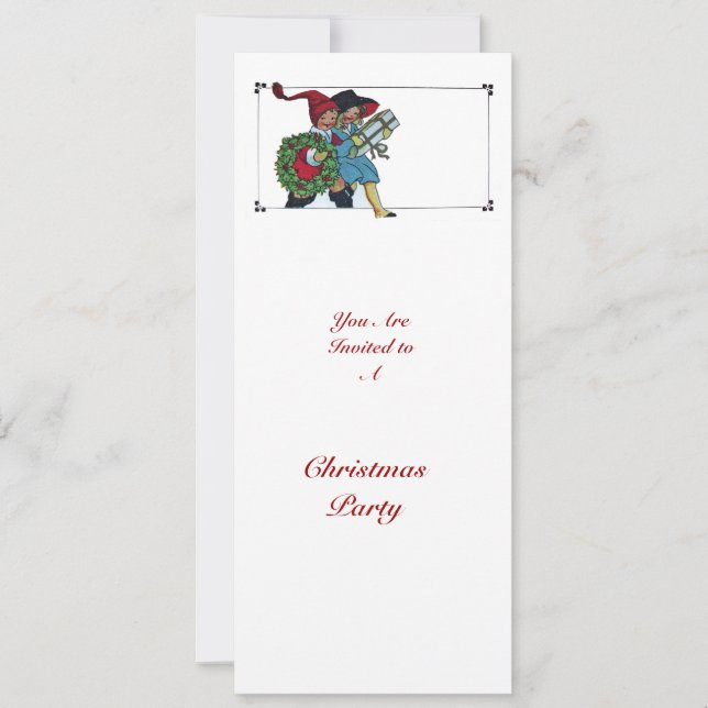 CONVITE CRIANÇAS COM PRESENTES DE NATAL - (Frente)