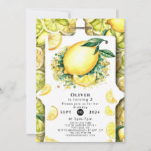 Crianças Cuecas Lemon Birthday