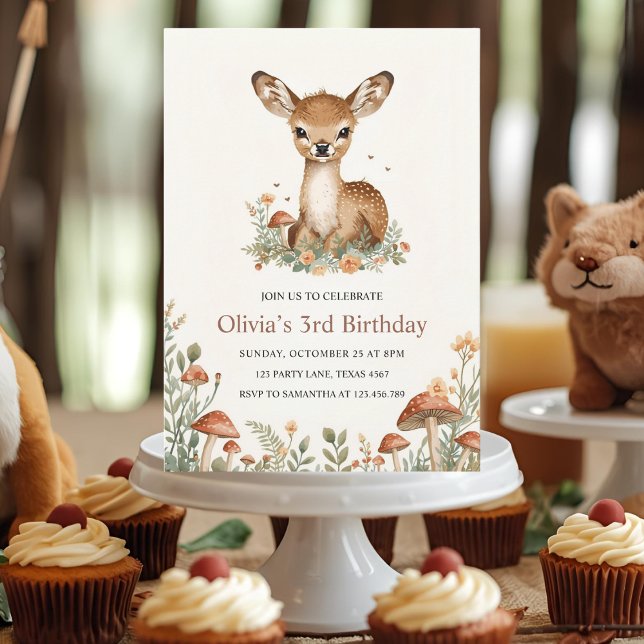 Convite Crianças De Animais Da Floresta Russa Do Aniversár (Criador carregado)