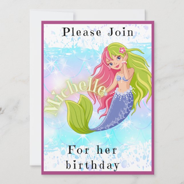 Convite Crianças de aniversário (Frente)