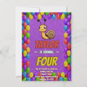 Convite Crianças de Aniversário Personalizadas e Simples
