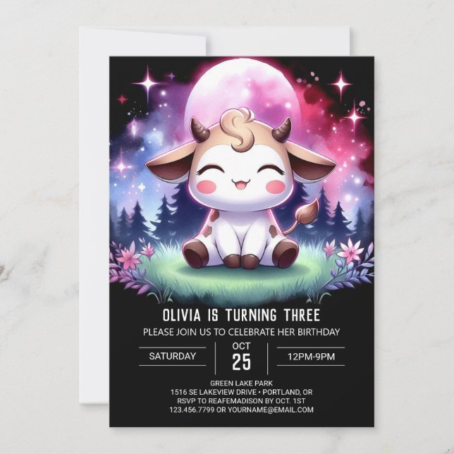 Convite Crianças de Aquarela Vêm Aniversário (Frente)