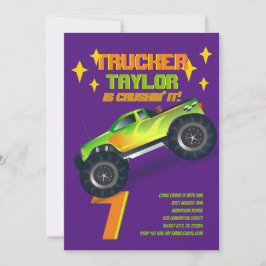 Convite CRIANÇAS DE Festa de aniversário NINGUÉM DO Monstr