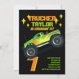 Convite CRIANÇAS DE Festa de aniversário NINGUÉM DO Monstr