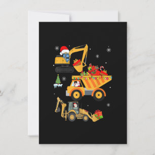 Convite Crianças de Natal, garoto-criança, Truck Construct
