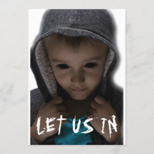 Convite Crianças de Olhos Pretos BEK Deixe-Nos Entrar Sini