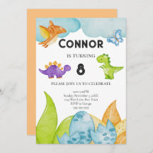 Crianças Dinossauro Tema Aniversário Laranja Jurás