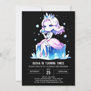 Convite Crianças divertidas Princesa Aniversário