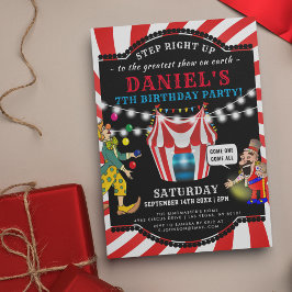 Convite Crianças do Circo Divertido | Aniversário do Carna