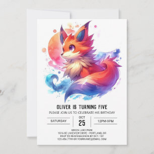 Convite Crianças Encantadas Fox Birday
