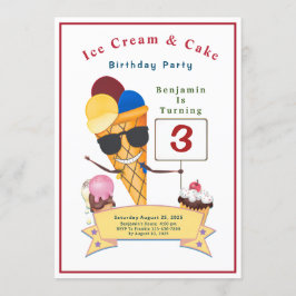 Convite Crianças Festa de aniversário Divertidas