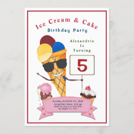 Convite Crianças Festa de aniversário Divertidas