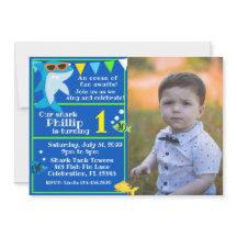 Crianças - Foto de aniversário intástica de tubarã