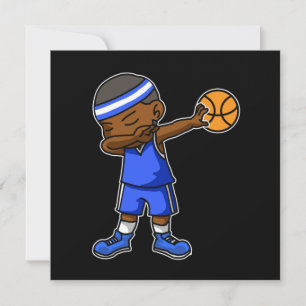 Convite Crianças, Garoto de Basquete, Dabbing Dab Ideia