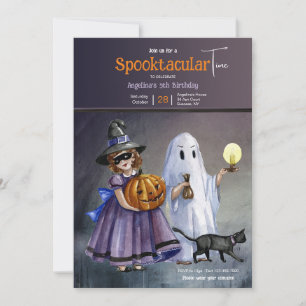 Convite Crianças na Festa de aniversário do Fusume Hallowe