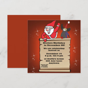 Convite Crianças Natal Aniversário