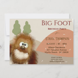 Convite Crianças Natureza Grande Pé/ Festa de aniversário 