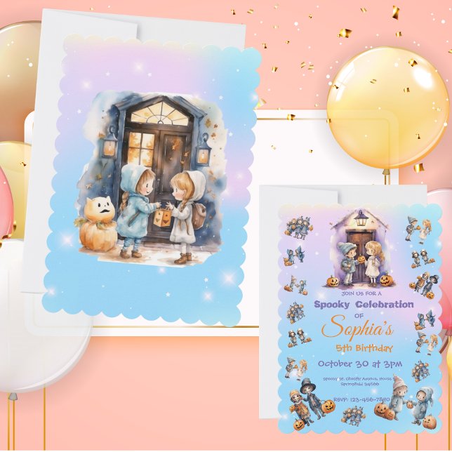 Convite Crianças no Tema das Bruxas Convidam para Crianças (Criador carregado)