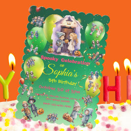 Convite Crianças no Tema das Bruxas Convidam para Crianças