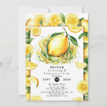 Crianças Personalizadas Aniversário de Limão