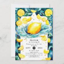 Crianças Personalizadas Limão Aniversário