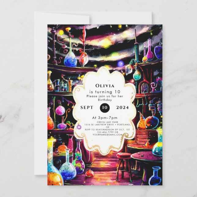 Convite Crianças Personalizadas Simples Aniversário do Cie (Frente)