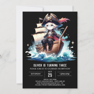 Convite Crianças: Pirata Digital