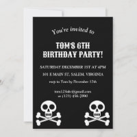 Crianças Piratas Crânio e Crossbones Aniversário