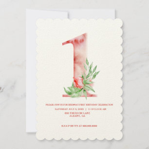 Convite Crianças Primeiro Aniversário Festa de aniversário