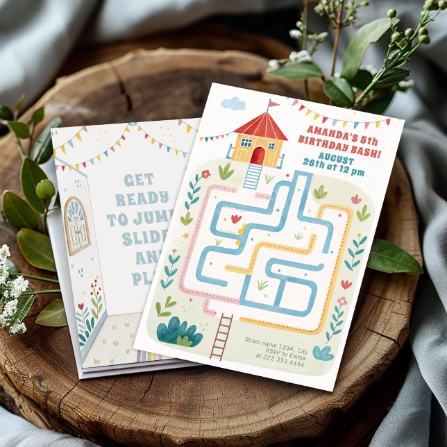 Convite Crianças Saltam Bash, Jogam Aniversário (Criador carregado)
