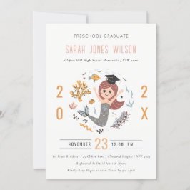 Convite Crianças Submarinas Festa de formatura de Sereia