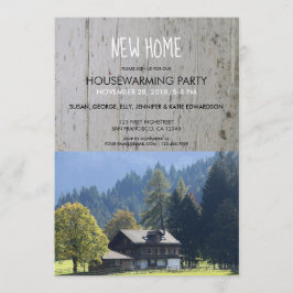 Convite Criar sua própria foto Home nova rústica do