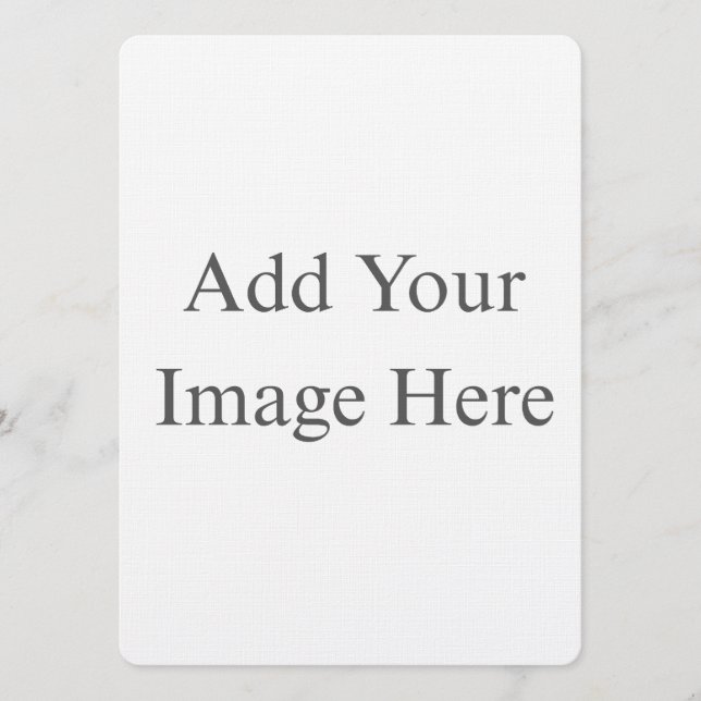 Convite Crie o Seu Próprio branco (Frente)