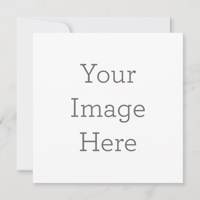 Convite simples, Tamanho: 13.3 cm x 13.3 cm, Papel: Fosco, Canto: Quadrado, Envelopes: Branco, Qualidade de impressão: Padrão (Frente)