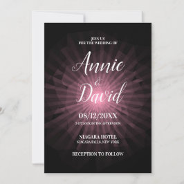 Convite Crie O Seu Próprio Casamento Poligon Sunburst