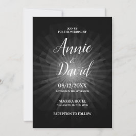 Convite Crie O Seu Próprio Casamento Poligon Sunburst