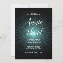 Convite Crie O Seu Próprio Casamento Poligon Sunburst