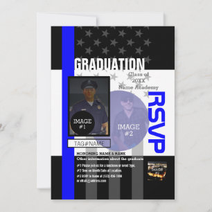 Convite Crie o seu próprio com 3 imagens e 9 linhas de tex