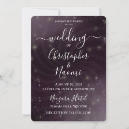 Convite Crie o seu próprio - espiral noturno