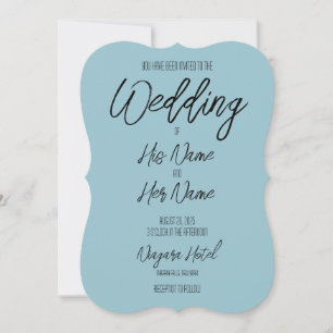 Convite Crie Seu Casamento Azul Personalizado