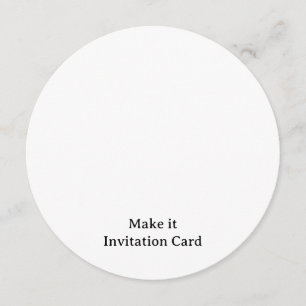 Convite Crie seu círculo personalizado de 5,25" x 5,25"