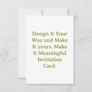 Convite Crie seu Personalizado 3,5" x 5" ao Quadrado