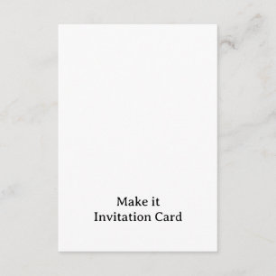 Convite Crie seu Personalizado 3.5" x 5" Quadrado