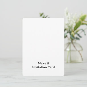 Convite Crie seu Personalizado 4.5" x 6.25" Arredondado