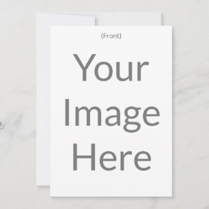 Convite Crie seu próprio 13 x 18 cm com frente e verso fos