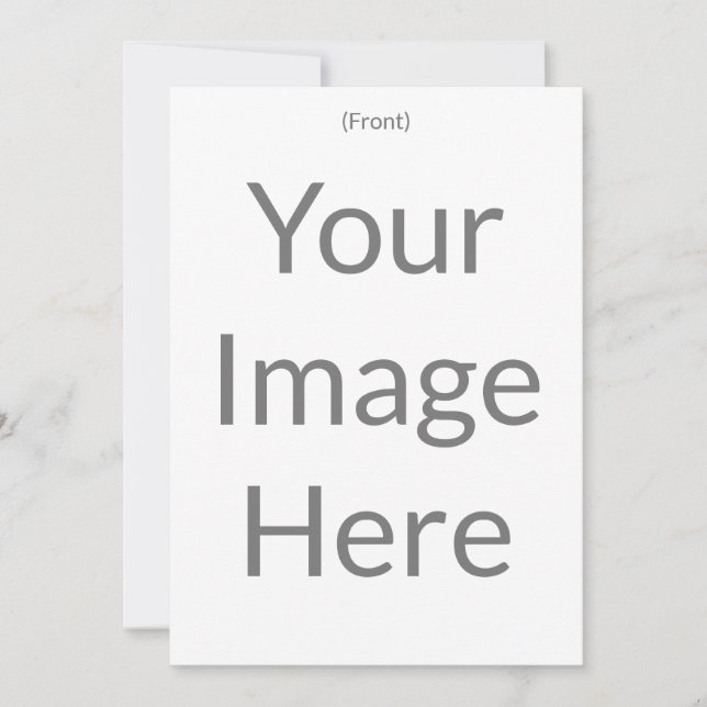 Convite Crie seu próprio 13 x 18 cm frente e verso fosco (Frente)