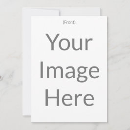 Convite Crie seu próprio 13 x 18 cm Frente e Verso Matte