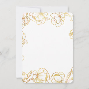Convite Crie seu próprio branco elegante